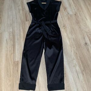 White House Black Market satin jumpsuit